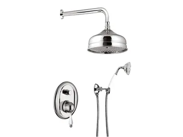 PRAGAMIX - PRAGAMIX CRYSTAL - F7511KB - Shower set with overhead shower by Rubinetteria Giulini - view 2